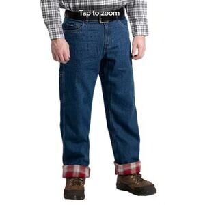 Berne Flannel Lined Jeans Mens 40x32